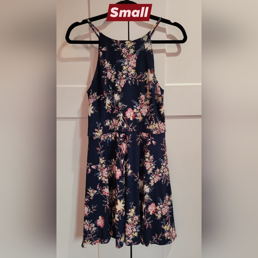 Floral Navy Kids Dress
